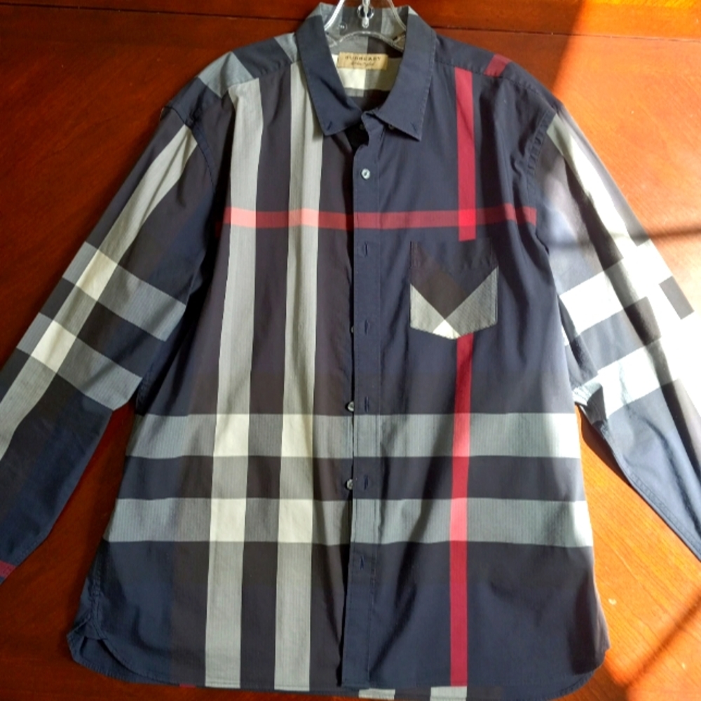 Burberry Long Sleeve Cotton Shirt for Men 3xl "THORNABY"